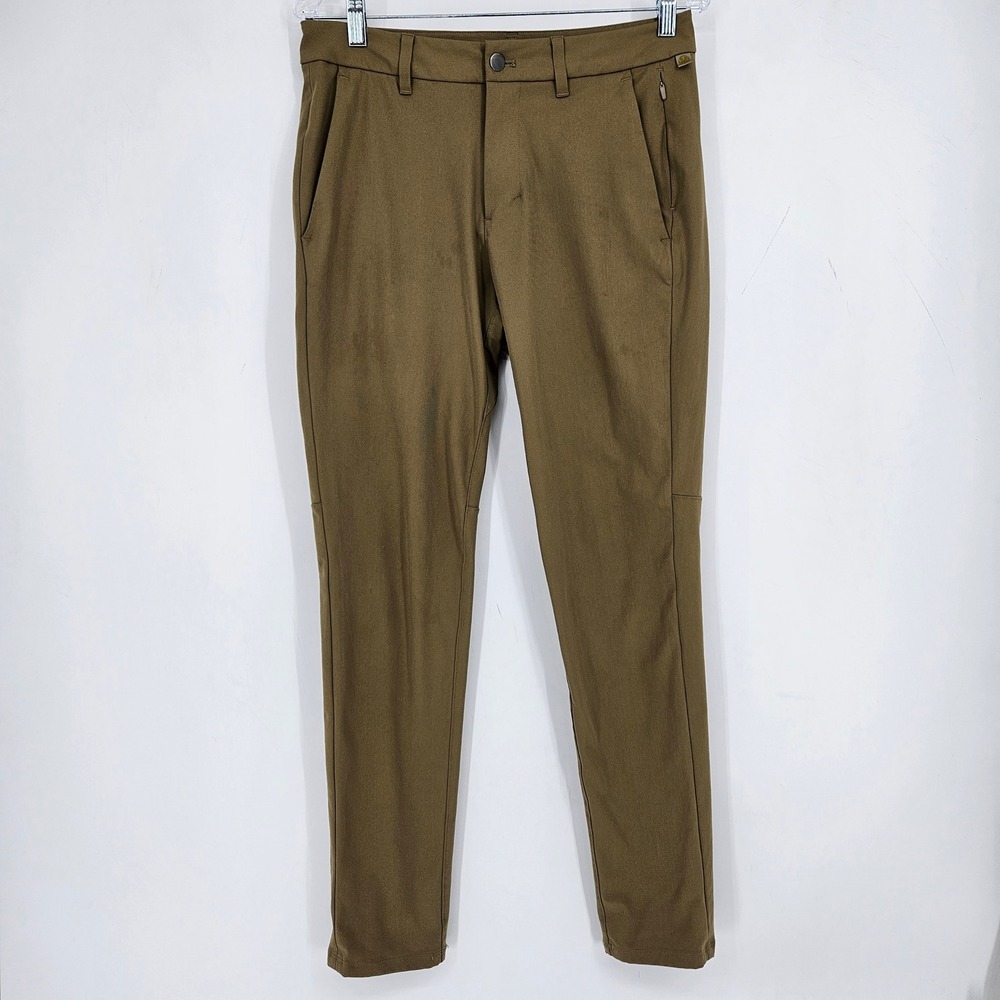 Lululemon ABC Pants Mens 30 Tan Slim Fit Chino Classic Performance Warpstreme